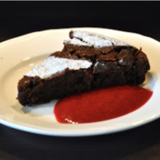 Flourless Chocolate Decadent Cake Recipe Raspberry Sauce