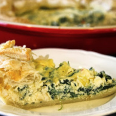 Spinach, ricotta and feta pie
