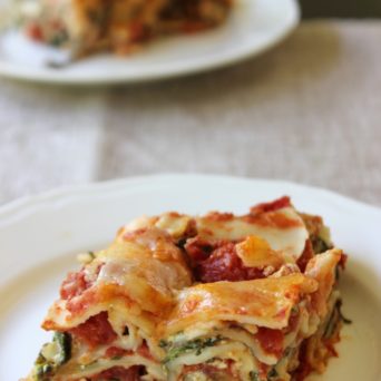 Creamy Spinach Lasagna