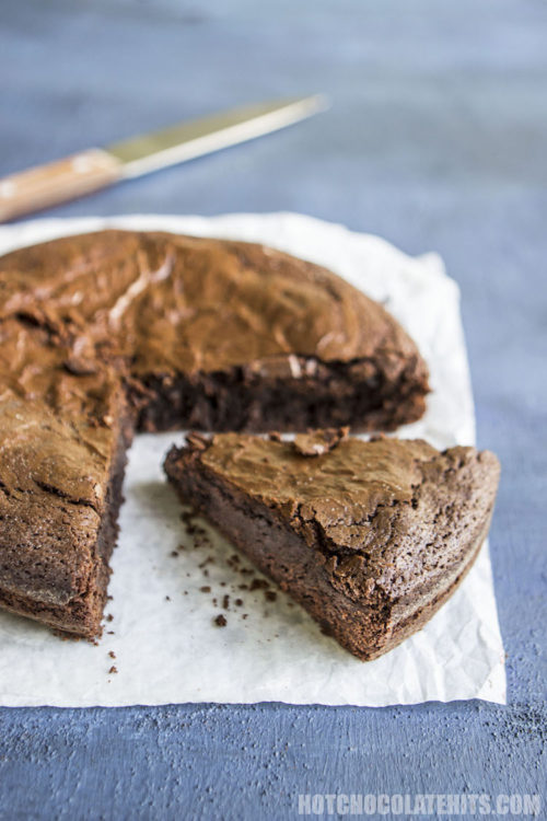 Fudgy Chocolate Brownie Cake - Hot Chocolate Hits