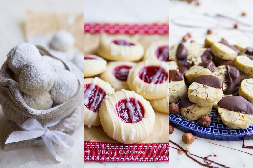 Easy Butter Cookies - Three Ways - Hot Chocolate Hits