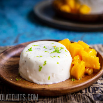 Coconut Panna Cotta with Lime and Mango (Vegan-friendly!)