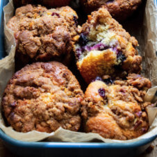 Bakery-Style Blueberry Muffins with Streusel Topping