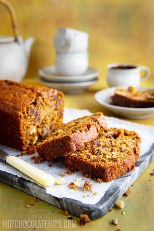 Date and Nut Loaf Cake - Hot Chocolate Hits